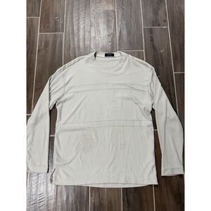 Vintage Rare Versace Classic V2 Men's Beige Sweater Pullover Size Large *STAIN*